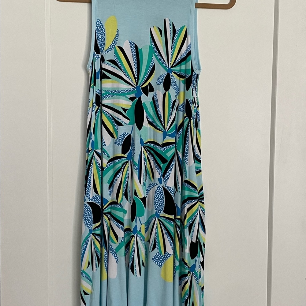Kaari Blue Curvy Jade Bloom Sleeveless Dress NWT - Picture 3 of 3